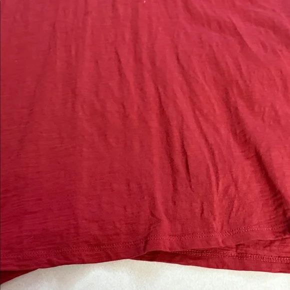 GAP Men's Long Sleeve Red Henley Shirt 🐯 - Picture 7 of 12